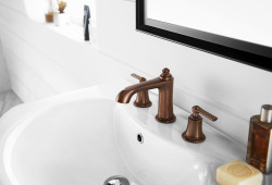 Flova Liberty oil rubbed bronze 3 hole basin mixer LI3HBAS-ORB