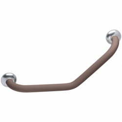 Pellet taupe 135-angled-grab-bar-265-x-265-mm-taupe-soft-coated-aluminium-tube-o-30-mm