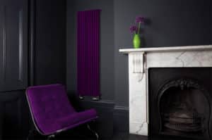 Bisque Finn radiator purple