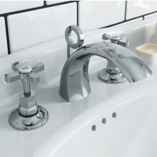 Heritage Gracechurch 3 hole basin mixer bathroom taps