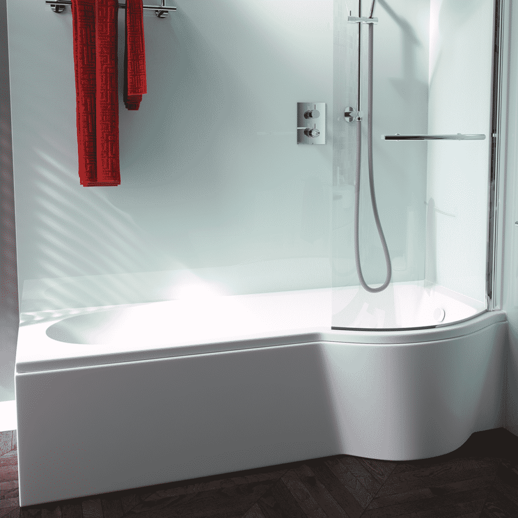 Puracast Arco P Shape Showerbath