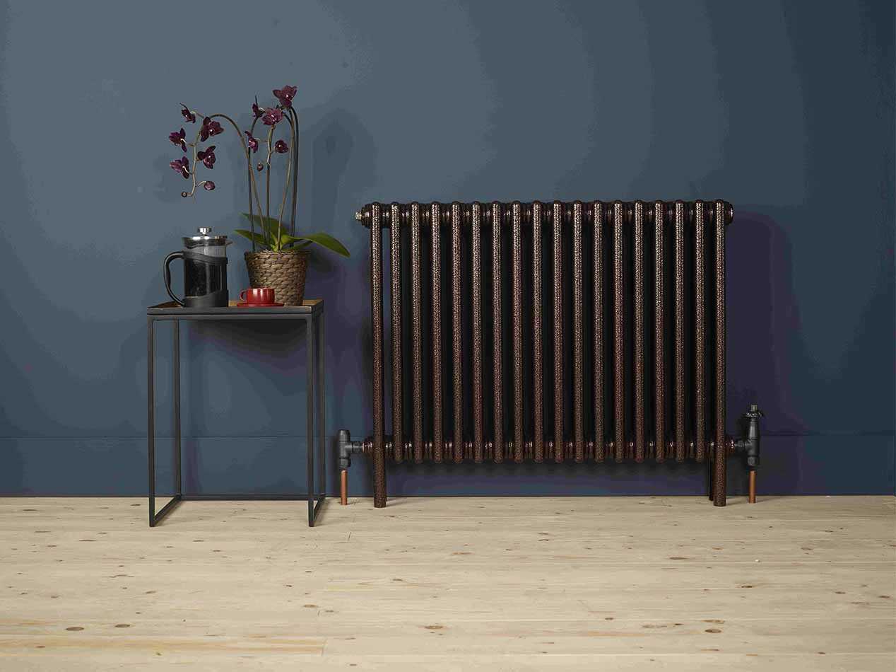 Zehnder Charleston Copper Black radiator