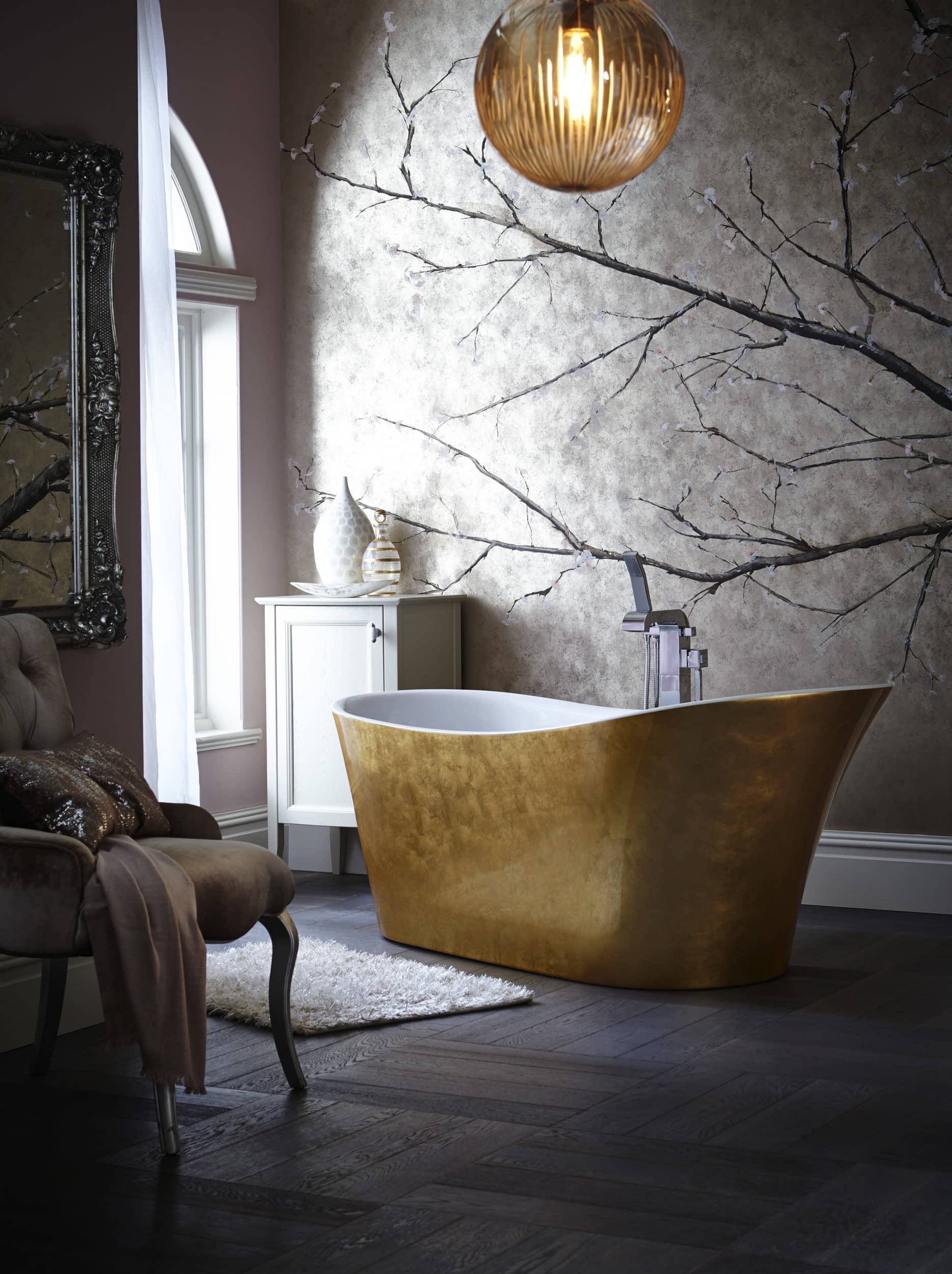 Holywell Metallic Efftect Copper Bath