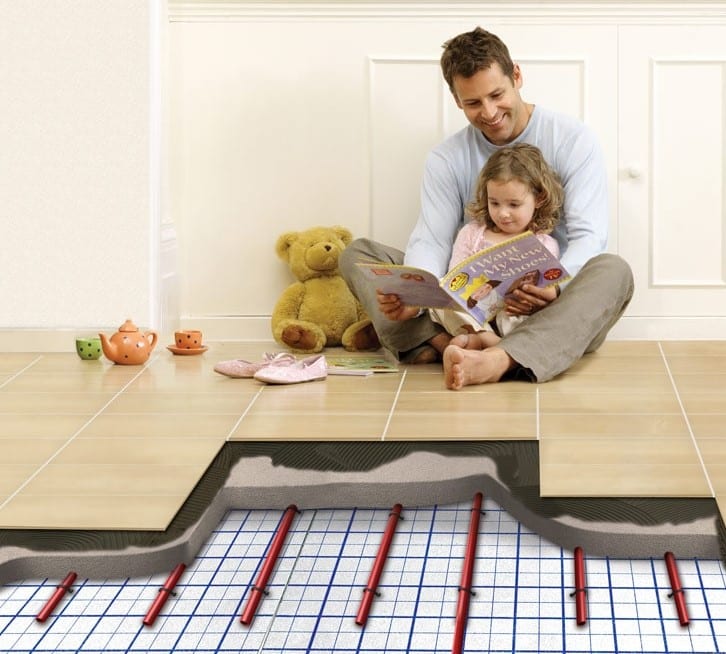 Warmup Clypso piped hydronic underfloor heating