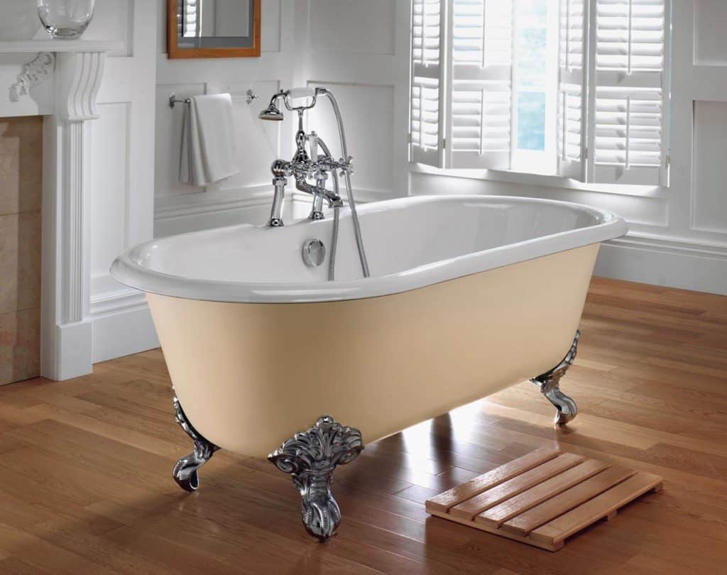 Imperial Cream Painted Cast Iron Bath