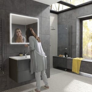 HIB Qubic 80 mirror cabinet