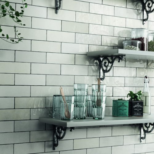 Whinfell Artisan white neutral wall tile